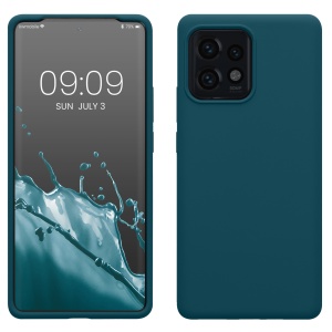 Husa Kwmobile pentru Motorola Edge 40 Pro/Edge Plus (2023), Verde, Silicon, KWM0000190S006C - Img 1
