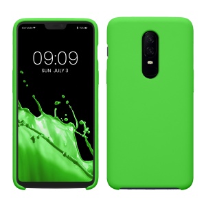 Husa Kwmobile pentru OnePlus 6, Verde, Silicon, KWM0000099A032C - Img 1
