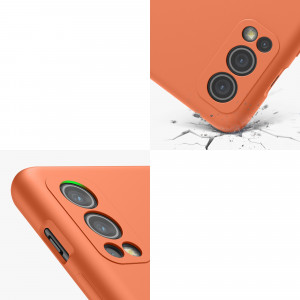 Husa Kwmobile pentru OnePlus Nord 2 5G, Silicon, Portocaliu, 56070.203 - Img 8