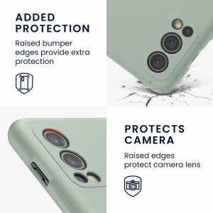 Husa Kwmobile pentru OnePlus Nord 2 5G, Silicon, Verde, 56070.172 - Img 4