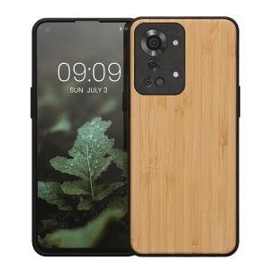 Husa Kwmobile pentru OnePlus Nord 2T, Maro deschis, Lemn/Silicon, 58766.24 - Img 2