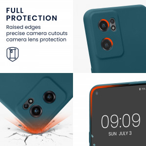 Husa kwmobile pentru OnePlus Nord CE 2 5G, Silicon, Albastru, 58117.57 - Img 4
