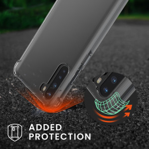 Husa Kwmobile pentru OnePlus Nord, Silicon, Transparent/Argintiu, 57454.35 - Img 3