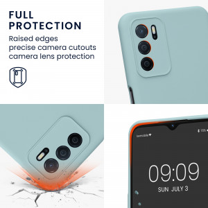 Husa Kwmobile pentru OPPO A16/A16s, Silicon, Verde, 57572.200 - Img 4