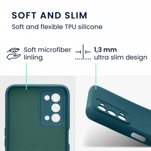Husa Kwmobile pentru OPPO A74 5G/A54 5G, Silicon, Verde, 57571.57 - Img 3