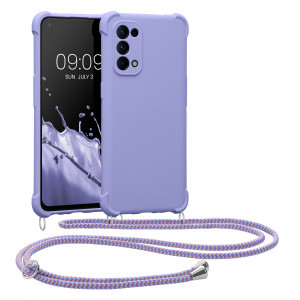Husa Kwmobile pentru OPPO Find X3 Lite, Silicon, Albastru, 58584.108 - Img 1