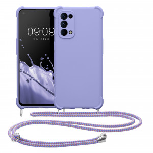 Husa Kwmobile pentru OPPO Find X3 Lite, Silicon, Albastru, 58584.108 - Img 2