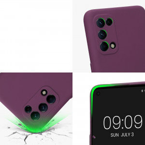 Husa Kwmobile pentru OPPO Find X3 Lite, Silicon, Violet, 57661.187 - Img 8