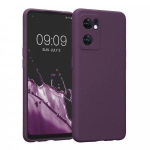 Husa Kwmobile pentru OPPO Find X5 Lite, Silicon, Violet, 57633.187 - Img 1