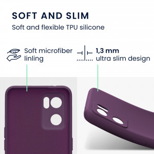 Husa Kwmobile pentru OPPO Find X5 Lite, Silicon, Violet, 57633.187 - Img 3