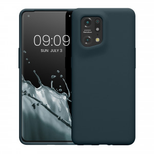 Husa kwmobile pentru OPPO Find X5 , Silicon, Albastru, 57629.202 - Img 2