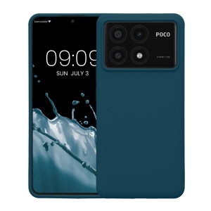 Husa Kwmobile pentru Poco X6 Pro, Albastru, Silicon, KWM000020MF004C - Img 2