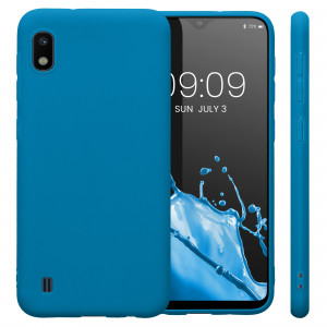 Husa Kwmobile pentru Samsung Galaxy A10, Silicon, Albastru, 49814.224 - Img 2