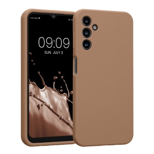 Husa Kwmobile pentru Samsung Galaxy A14 5G, Crem, Silicon, KWM000018GD027C - Img 1
