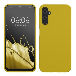 Husa Kwmobile pentru Samsung Galaxy A14 5G, Galben, Silicon, KWM0000195F015C - Img 1