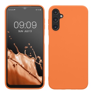 Husa Kwmobile pentru Samsung Galaxy A14 5G, Portocaliu, Silicon, KWM0000195F010C - Img 1