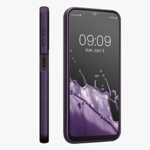 Husa Kwmobile pentru Samsung Galaxy A14 5G, Violet inchis, Silicon, 61163.115 - Img 3