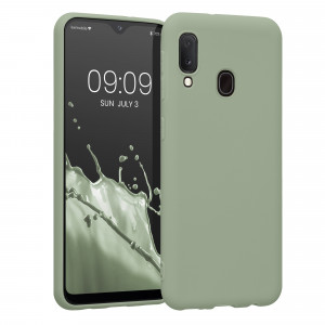 Husa Kwmobile pentru Samsung Galaxy A20e, Silicon, Verde, 48738.172 - Img 1