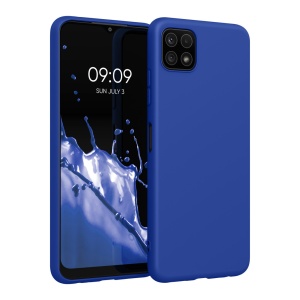 Husa Kwmobile pentru Samsung Galaxy A22 5G, Albastru, Silicon, KWM0000138D037C - Img 1