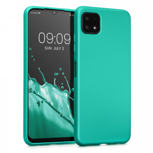 Husa Kwmobile pentru Samsung Galaxy A22 5G, Silicon, Verde, 55247.128 - Img 1