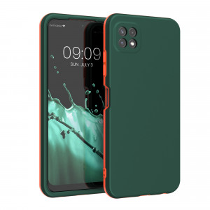 Husa Kwmobile pentru Samsung Galaxy A22 5G, Silicon, Verde, 56346.80 - Img 1