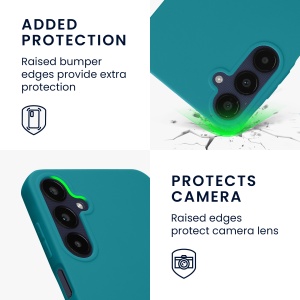 Husa Kwmobile pentru Samsung Galaxy A25, Verde, Silicon, KWM000021MX003C - Img 3