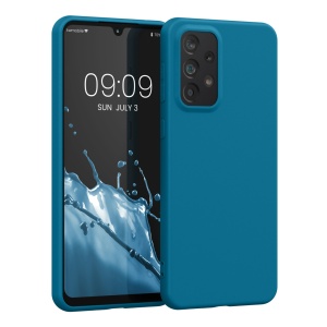 Husa Kwmobile pentru Samsung Galaxy A33 5G, Albastru, Silicon, KWM000015FQ012C - Img 1