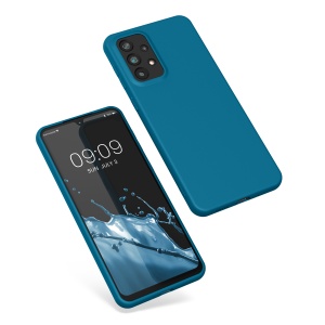 Husa Kwmobile pentru Samsung Galaxy A33 5G, Albastru, Silicon, KWM000015FQ012C - Img 2