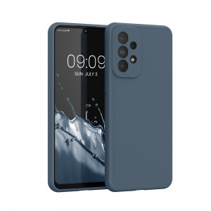 Husa Kwmobile pentru Samsung Galaxy A33 5G, Silicon, Albastru, 57833.202 - Img 1