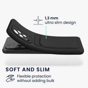 Husa Kwmobile pentru Samsung Galaxy A33 5G, Silicon, Negru, 58145.01 - Img 3