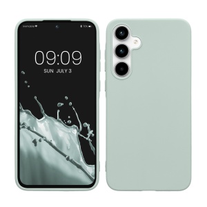 Husa Kwmobile pentru Samsung Galaxy A35, Verde deschis, Silicon, KWM000021PB011C - Img 1