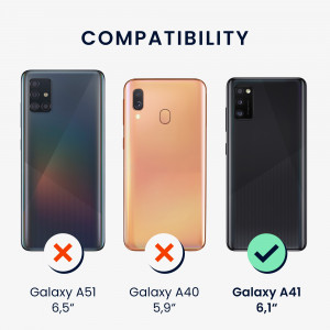 Husa Kwmobile pentru Samsung Galaxy A41, Silicon, Albastru, 52301.202 - Img 6