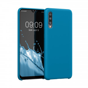 Husa Kwmobile pentru Samsung Galaxy A50, Silicon, Albastru, 48715.224 - Img 1