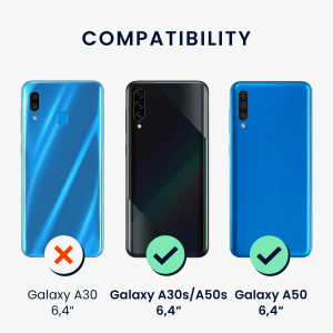 Husa kwmobile pentru Samsung Galaxy A50, Silicon, Albastru, 48715.228 - Img 3