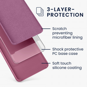 Husa kwmobile pentru Samsung Galaxy A50, Silicon, Violet, 48715.235 - Img 5