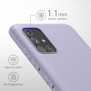 Husa Kwmobile pentru Samsung Galaxy A51, Mov deschis, Silicon, KWM000010YZ053C - Img 4