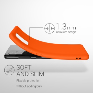 Husa Kwmobile pentru Samsung Galaxy A51, Portocaliu, Silicon, KWM000010YZ050C - Img 7