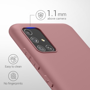Husa Kwmobile pentru Samsung Galaxy A51, Roz deschis, Silicon, KWM000010YZ058C - Img 4
