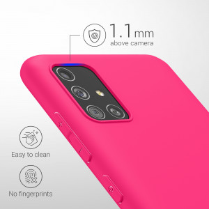 Husa Kwmobile pentru Samsung Galaxy A51, Roz, Silicon, 51196.77 - Img 4