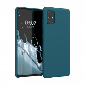 Husa Kwmobile pentru Samsung Galaxy A51, Silicon, Verde, 51197.57 - Img 1