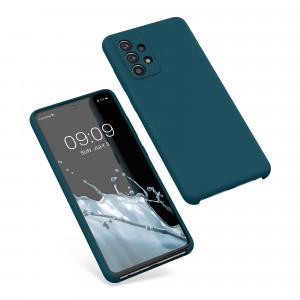 Husa Kwmobile pentru Samsung Galaxy A52/Galaxy A52 5G/Galaxy A52s 5G, Silicon, Verde, 54347.57 - Img 2