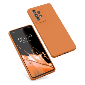 Husa Kwmobile pentru Samsung Galaxy A53 5G, Portocaliu, Silicon, KWM000015GS070C - Img 2
