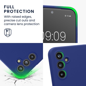 Husa Kwmobile pentru Samsung Galaxy A54 5G, Albastru, Silicon, 60795.234 - Img 4