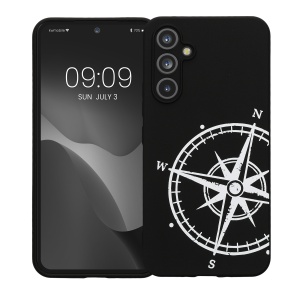 Husa Kwmobile pentru Samsung Galaxy A54 5G, Negru/Alb, Silicon, 61246.03 - Img 2