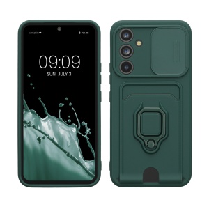 Husa Kwmobile pentru Samsung Galaxy A54 5G, Verde inchis, Silicon, 61339.169 - Img 1