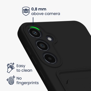 Husa Kwmobile pentru Samsung Galaxy A55 5G, Negru, Silicon, KWM000021TH001C - Img 4