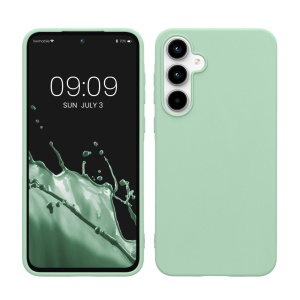 Husa Kwmobile pentru Samsung Galaxy A55 5G, Verde deschis, Silicon, KWM000021MG021C - Img 1