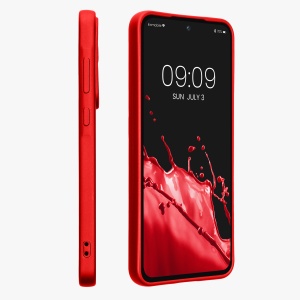 Husa Kwmobile pentru Samsung Galaxy A55, Rosu, Silicon, KWM000021MI003C - Img 4