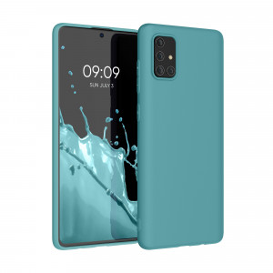 Husa Kwmobile pentru Samsung Galaxy A71, Silicon, Verde, 51208.207 - Img 1