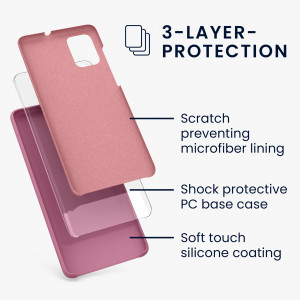 Husa Kwmobile pentru Samsung Galaxy A71, Silicon, Violet, 51209.167 - Img 3